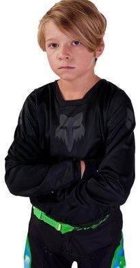 Детская джерси FOX 180 Youth Jersey - BLACKOUT [Black], YXL