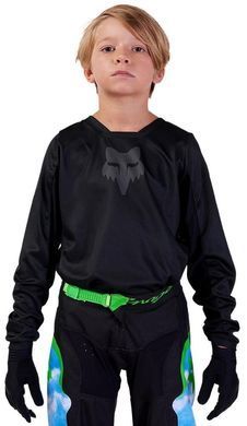 Детская джерси FOX 180 Youth Jersey - BLACKOUT [Black], YXL