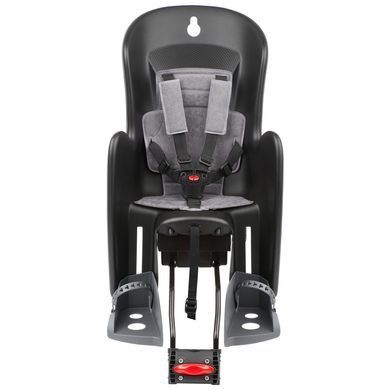 Дитяче крісло заднє POLISPORT Bilby Maxi RS на підсідельну трубу, 26-28", 9-22 кг, чорне (подряпина)