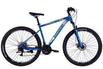 Велосипед ST 29" Discovery TREK DD FR рама-19" сине-серебристый 2025