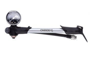 Насос высокого давления ONRIDE Pressure 20 алюминиевый с манометром макс. давление 300 PSI головка под FV/AV