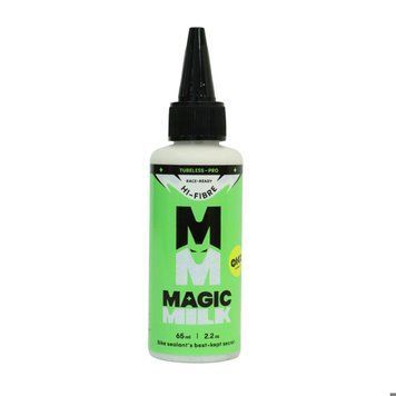 Герметик для безкамерних покришок синтетичний латексний OKO Magik Milk Tubeless PRO 65 мл без аміаку, гіпоалерг., сумісний з CO2, не згортається