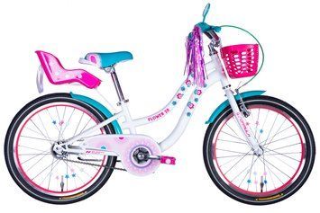 Велосипед ST 20" Formula Kid FLOWER PREMIUM BH рама-10" білий з рожевим та бірюзовим 2026