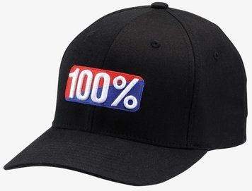Кепка 100% FlexFit Hat - CLASSIC [Black], S/M