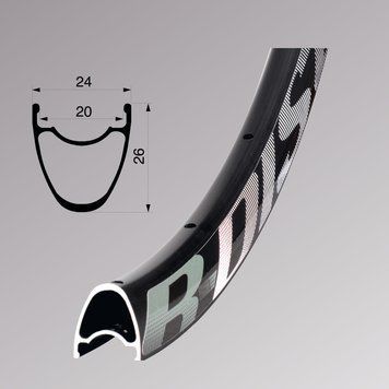 Обід Remerx R-DISC RX 5020, 28'', 622x20, 32 отв., FV, чорний анодований, безкамерний