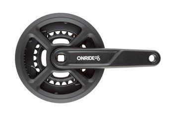 Комплект шатунів&nbsp;ONRIDE&nbsp;Duet 1110P, під квадрат, 170 мм, 40-26T, на 11/10/9 шв., чорний