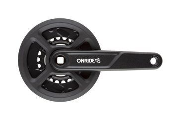 Комплект шатунів&nbsp;ONRIDE&nbsp;Duet 1110P, під квадрат, 170 мм, 36-22T, на 11/10/9 шв., чорний