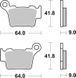 Гальмівні колодки SBS Racing Brake Pads, EVO Sinter/Sinter