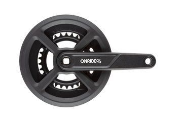 Комплект шатунів&nbsp;ONRIDE&nbsp;Duet 920P, під квадрат, 170 мм, 46-30, на 9/8 шв., чорний