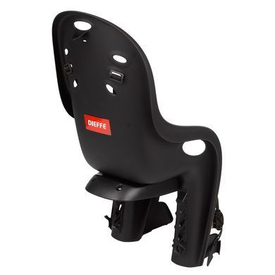 Дитяче велокрісло заднє Polisport Dieffe Bikey Relax RFM, на підсідельну трубу, 26"-28", 22 кг, нахи