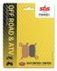 Гальмівні колодки SBS Racing Brake Pads, EVO Sinter/Sinter