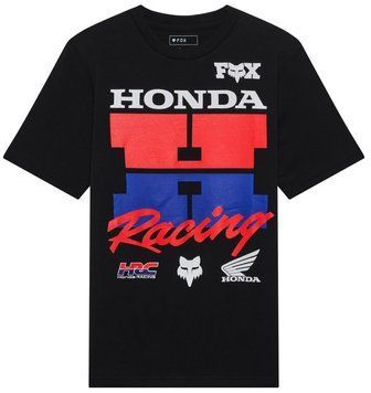 Футболка FOX Youth Short Sleeve Tee - HONDA&reg; [Ultra Black], YL