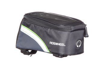 Сумка для рамы под смартфон Roswheel 6.5" 12496L-A5 цвет черный/зеленый