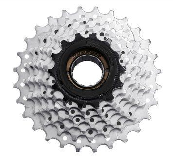 Трещітка інд. SUN RACE M2A 7-k 14-28T Zinc+Black