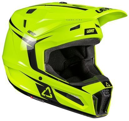 Шлем LEATT Moto 3.5 Helmet + Goggle [Neon Yellow], XS