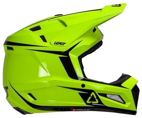 Шлем LEATT Moto 3.5 Helmet + Goggle [Neon Yellow], XS