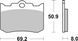 Гальмівні колодки SBS Perfomance Machine Front Brake Pads, Sinter