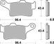 Тормозные колодки SBS High Performance Front Brake Pads, EVO Sinter