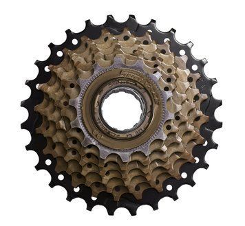 Трещітка інд. SUN RACE M2A 7-k 14-28T Brown+Black