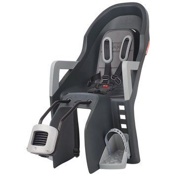Дитяче крісло заднє POLISPORT Guppy Maxi+ FF на підсідельну трубу, 26"-28", 9-22 кг, сіре