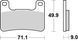 Тормозные колодки SBS Track Days Front Brake Pads, Sinter
